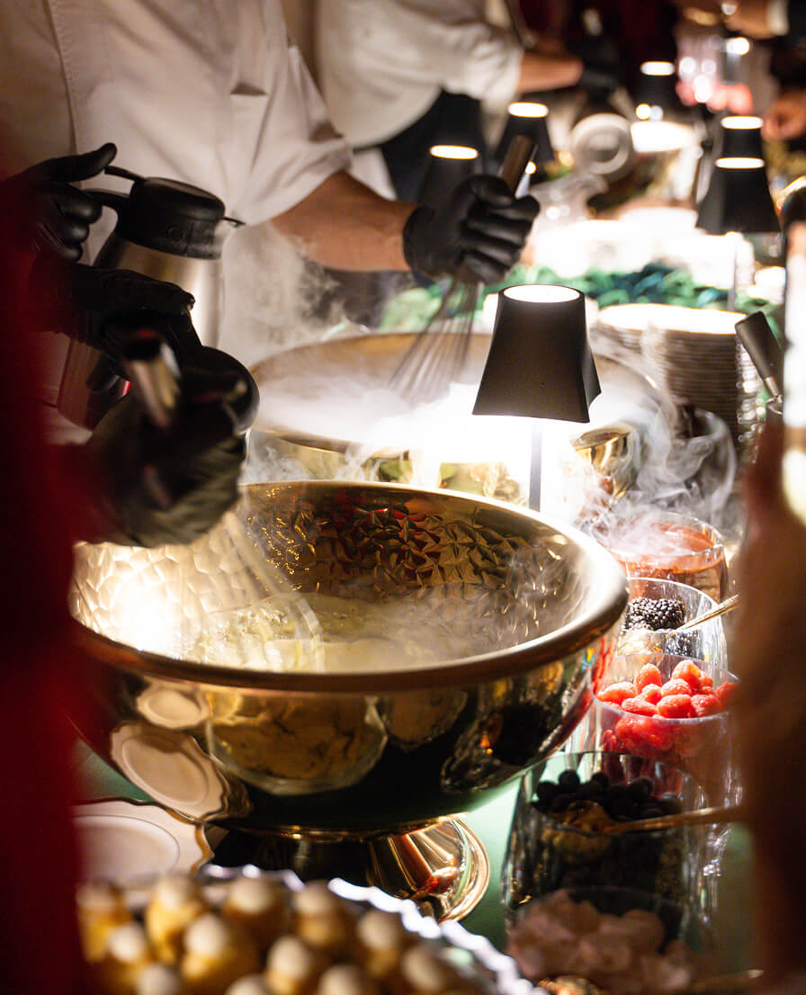 catering in villa storica